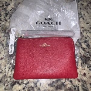NWT Coach Wristlet Red